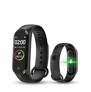 INNOMAX M5 Plus Smartband Fitness Tracker Smart Bracelet Blood Pressure Watch Heart Rate Monitor Waterproof Smart Band Sport Wristband ( Black and Blue Color Combination)