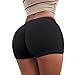 Produktbild Damen Sport Shorts FORH Frauen Sommer Vintage High Waist Elastische Stretch Kurz Hosen Yoga Sport Fitness Workout Hotpants Sexy Skinny Leggings bequem Zuhause Schlaf shorts (Schwarz, S)