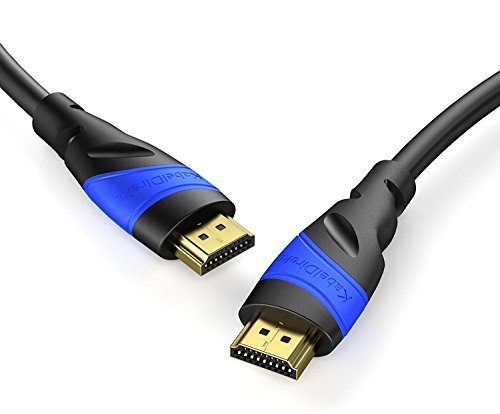 KabelDirekt 10m HDMI Kabel / kompatibel mit HDMI 2.0a/b, 2.0, 1.4a (Ultra HD, 4K, 3D, Full HD, 1080p, HDR, ARC, Highspeed mit Ethernet) – TOP Series - 2