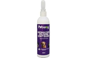 Petway Petcare Dog Cologne Spray for Dogs and Puppies, Long Lasting, Lavender & Chamomile Aroma Care Coat Gloss Deodorising and Grooming Spray, Natural Cologne for Grooming Our Pets, 250 ml