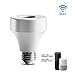 Produktbild Jannyshop WiFi Glühbirnen Halter - Strahler Licht Birne Steckdose, Kabellos Lampe Adapter E27