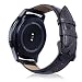 Produktbild Topker 18mm Uhrenarmband Leder für Samsung S3P Uhr Uhr-Gurt-Replacement-Armbanduhr-Bügel-Band Strauß Muster