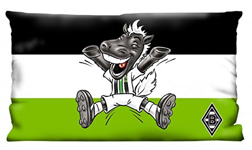 Borussia Mönchengladbach Nickikissen Jünter 26 x 45 cm Kissen Fankissen Autokissen