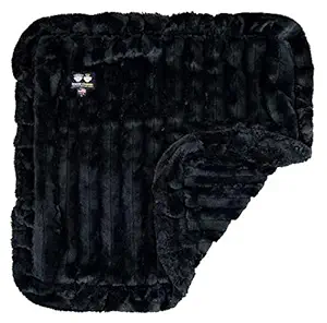 Bessie and Barnie Black Puma Luxury Ultra Plush Faux Fur Pet, Dog, Cat, Puppy Super Soft Reversible Blanket (Multiple Sizes)