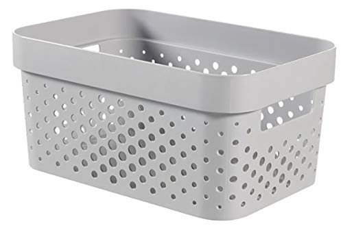 CURVER 229630 Bac Infinity 4,5L Dots, Plastique, Gris, 26 x 18 x 13 cm