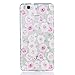 Price comparison product image Huawei P9 Lite Case [With Tempered Glass Screen Protector],Grandoin(TM) Fashion Flexible Nice Drawing Printed Pattern Bumper Shell Case ,Excellent Quality Soft Silicone Rubber Extra Ultra Slim Thin TPU Colorful Designs Protective Back Cover Case Perfect Fit for Huawei P9 Lite(Rose)