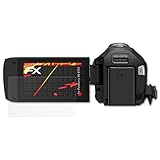 Zubehör@FoliX - Made in Germany *** Die verbesserte Spezial-Silikonhaftschicht verdrängt die Luft beim Aufbringen und schmiegt sich damit von selbst an das Display an und ermöglicht so eine einfache Montage der HC-V757 Displayschutzfolie