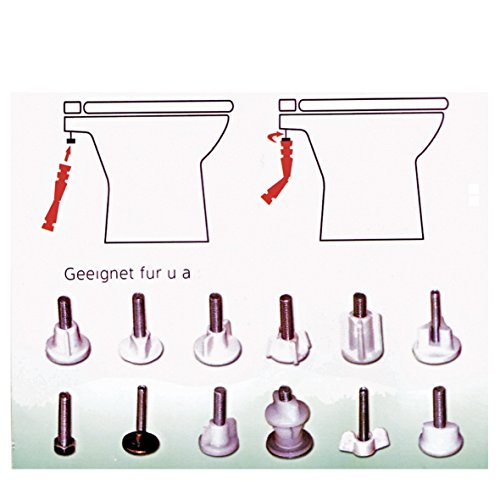 Köro 34.0902-001 Montageschlüssel Toilettensitzschlüssel UNIVERSAL für WC Toilette Sitz Montage Demontage mehr als 19 Anwendungsmöglichkeiten für unterschiedlichste Befestigungssysteme - 2