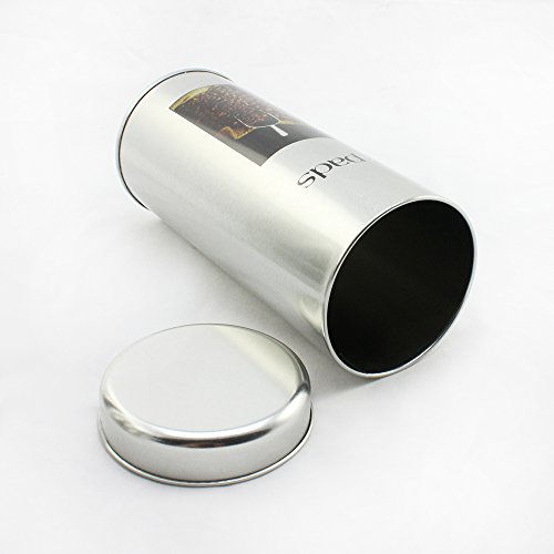COM-FOUR® 4x Kaffeepad-Dose, Dekodose, verschiedene Dekore, Aufbewahrungsbehälter für Kaffeepads (4 Stück – Set 2) - 7