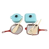 Homyl 21 Stücke Kunststoff Simulation Kaffee Playset Küche Täuschen Spielzeug Für Kinder Mädchen - # G - 9pcs