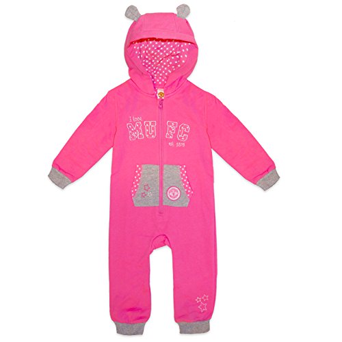 Manchester United FC Official Football Gift Baby Girls Onesie Pink 18-23 Months