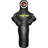 Dummy de mejor calidad. KICK MMA Buy Best BJJ MMA Jiu Jitsu - Muñeca de Boxeo con Texto en inglés Dummy-N0 148\" - KICKMMA.KICK400041-70, 178 cm, Negro