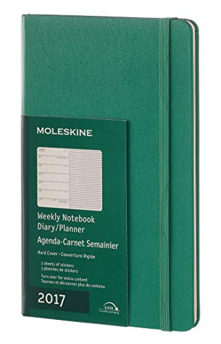 Moleskine 2019 Large Agenda Settimanale con Spazio per Note, 12 Mesi, Copertina Rigida, Verde