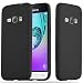 Produktbild Samsung Galaxy J1 2016 Silikonhülle in CANDY SCHWARZ von Cadorabo - Ultra Dünn Slim Design TPU Schutzhülle – Handyhülle Bumper Back Case Cover
