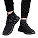 Produktbild Hohe Hilfe Laufschuhe Herren,Absolute Männer Weben Sportschuhe Socken Schuhe Weiche Sohle Turnschuhe 2018 Sommer Neue Sneaker Mode Rund Zeh Flach Freizeitschuhe (EU:41/CN:42, Schwarz)