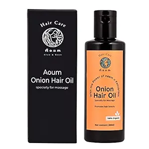 Aoum onion hair oil specially for massage Anti hair fall and Hair shine 200ml