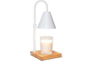 Flamingueo Lampada Scalda Candela - Candle Warmer Lamp - Decorazioni Casa - Intensità Regolabile - Con Timer - Altezza Regolabile