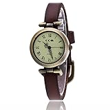 Armbanduhr Damen Ronamick Vansvar Damen Casual Quarz Lederband Newv Armbanduhr Analog Armbanduhr Armband Armbanduhr Uhr Uhren(E)