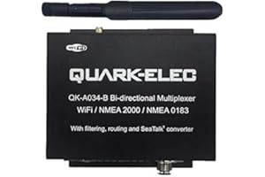 Quark-elec QK-A034 Bidirektionales WiFi auf NMEA 2000 Gateway Multiplexer (mit SeaTalk Konverter (Eingang) und NMEA 0183 Eingang/Ausgang)