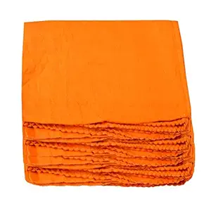 NSSP Best Yellow Duster Cotton for Fine Quality Cleaning Home,Kitchen,Car,Table,Mirrors,Car This Big Large Cloth Mop Pocha Set for Wet & Dry (Yellow 27x29-inch)(Pack of-10)