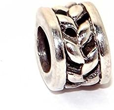 Charm 925 Sterling Silver barrel shape for Charm Bracelets Type Pandora, Chamilia, Biagi, Swarovski, Missy Jewels. Trinket Dije Separator Spacer 925 silver Charm