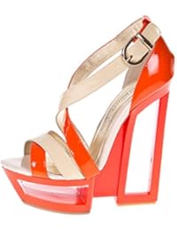 ROBERTO BOTELLA - <p>Originales Sandalias en charol</p> - Color Naranja - Talla 37