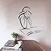 Produktbild lyclff EIN Mädchen Lesen EIN Buch Wandtattoos Vinyl Removable Home Decor Wandaufkleber Mädchen Zimmer Wand Dekorative Aufkleber 44 * 54 cm