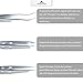 Stainless Steel Tweezers Set of 3 original MountainGoods | For Eyelashes and Eyebrows | for plucking and removing of ingrown Hairs | Long Lifespan thanks to Surgical Steel and the precise Grind | anatomical adjusted Form for an ideal Work experience | available in 3 different colours | Complete Set consisting of 3 different Tweezers