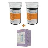 Diabetes Test Strips Codefree Blood Glucose Test Strips 50pcs & Lancets 50pcs Sinocare for UK Diabetics - in mmol/L (Accu 2)