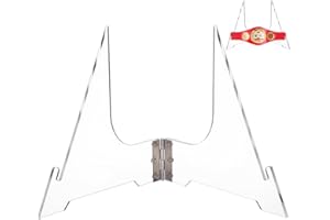UNICRAFTALE Acrylic Championship Belt Display Stand Folding Belts Acrylic Display Stands Wrestling Belt Buckles Holder for Sport Football Boxing Wrestling Corporate Award Badges