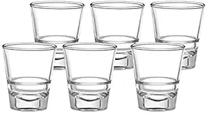 Pure Source India Shot Glass Set, 30ml, Set of 6, Transparent