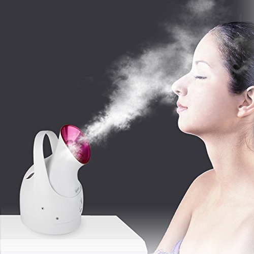 Spaire Gesichtssauna Nano Ionic Tragbar Gesichtsdampfer Gesichtssauna Dampf Inhalator für dauerhafte Feuchtigkeit, Porenreinigung und Hautpflege - 7