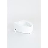e-wiwa Rialzo WC, H14 cm, con sistema di fissaggio laterale, leggero, sanificabile, portata 200 Kg