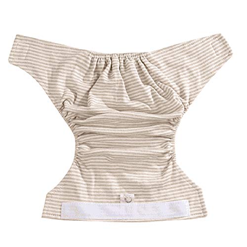CxIACom Baby Infant Diaper Pants Reusable Stripe Cotton Nappy Washable Adjustable Underwear