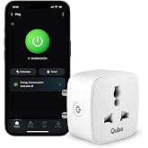 Qubo 10A Wi-Fi + Bluetooth Smart Plug | Energy Monitoring | Ideal for Small Devices Like TVs, Air Purifiers, Mobile & Laptop 