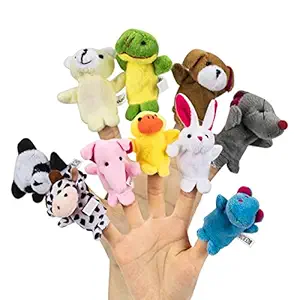 REDWELL Soft Plush Animal Finger Puppets Set Baby Story Time Velvet Animal Style for Toddlers??Pack of 10