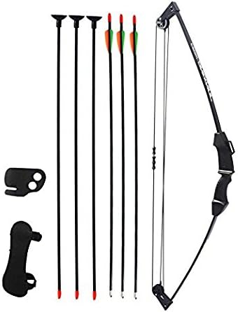 NASO Youth Archery Hunting Toy for Kids Outdoor Sports Game Bow and Arrow Set with 6 Arrows