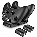 Produktbild YockTec Xbox One Controller Charger - Xbox One Charging Kit Dual Docking Station Ladestation + 2 x 300mAh wiederaufladbare Akkus für Xbox One / Xbox One S Controller