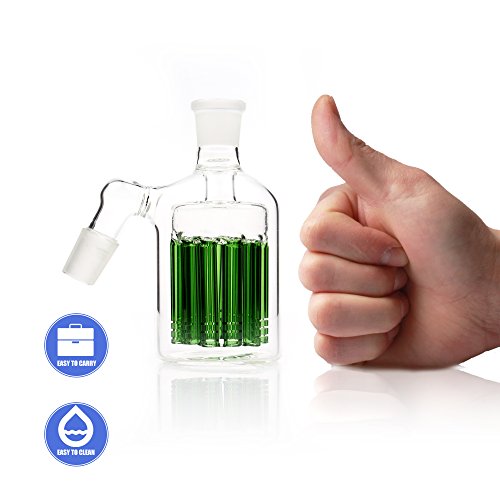 REANICE Zubehör Glas Bong teile 14.5mm Gemeinsame Bong Kopf Glas Rohr Filter glas wasser bong bubbler ash fänger bong schalen dia schüssel herb inhaber mit Multi pipeline filterelement grün - 7