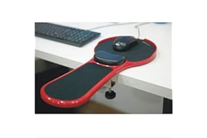 JEERUI Prime Computer réglable Wrist Rest Accoudoir - Bureau et président Dual Purpose Attachable Home & Office Computer Arm Support - Tapis de souris ergonomique Conçu bras support bureau Extender