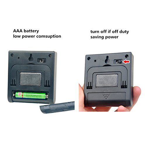 Digitaler Küchen-Timer Wecker für Küche Gerät 24hour Wecker Count-up Count Down-Timer für Küche, Medizin Stainless Steel Black - 7