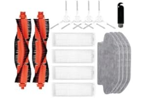 GENÉRICO Zestaw akcesoriów zamiennych do mopa próżniowego Xiaomi Mi Robot 2 Lite/Mi Robot Vacuum Mop 2 Pro/MJSTL / MJST1SHW XMSTJQR2S BHR5771EU Części Szczotka Boczna Filtr Hepa