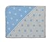 Produktbild framsohn Kinderbadetuch"Organic Stars" mit Kaputze 100 x 100 cm Blau