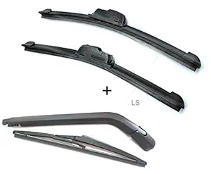 LAKSHMINARAYAN SALES Frameless Wiper + Rear Wiper ARM with Blade Compatible with CELERIO Set of 4