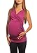 New Maternity V Neck Top Size 8 10 12 14 16 18 5104 Variety of Colours (10, Dark Pink)