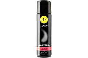 pjur LIGHT - Silikonbaserad glid- & massagegel - lätt formulering för extra lång glidförmåga och härliga sexlekar (250ml)