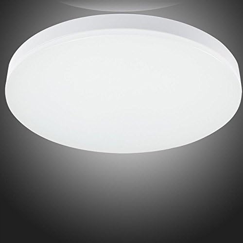 TryLight 15W 13-inch Flush Mount LED Ceiling Light, 4000K, 1050~1200LM, Natural White, Fitting for Living Room, Bathroom, Bedroom, and Dining Room, LED Ceiling Lights [Energy Class A+++] , 5000K Natural White