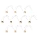 Produktbild GreenSun Lampenfassung Keramik Konverter GU10 Adapter mit 15CM Kabel Lampensockel fuer LED Lampen Fassung Sockel Leuchtmittel 10 Stück