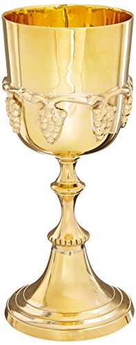 Design Toscano Weinernte, Trinkkelch aus massivem Messing