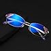 Produktbild BLHZPD Lesebrille Damenmode Reintitan Anti-Blau Strahlenbrille HD Augenschutz (Color : Purple, Size : +1.5X)